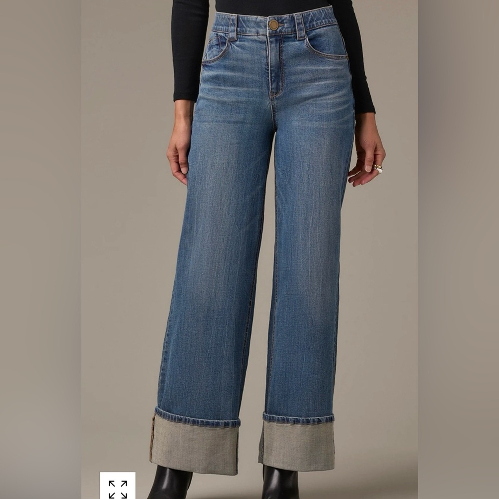 Skyrise Wide-Leg Petite Jeans Wit & Wisdom 14P